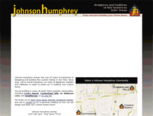 Tablet Screenshot of johnsonhumphreyhomes.com